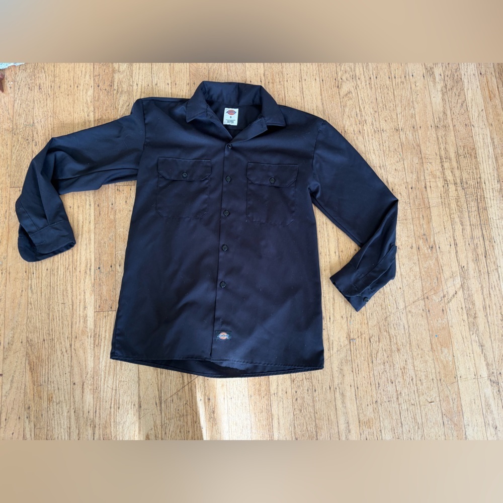 Dickies black long sleeve work shirt